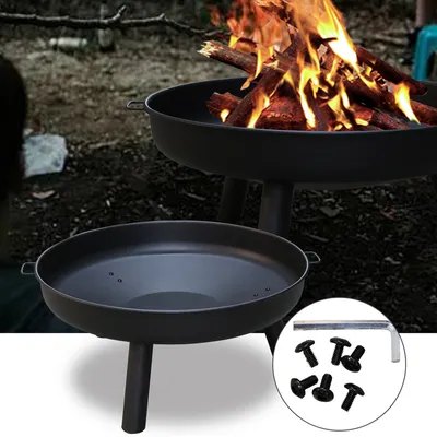 Obrázek produktu pro Jiubiaz Fire Bowl Outdoor Campfire Vysoce kvalitní kulatý pájený kovový koš na oheň 80 cm