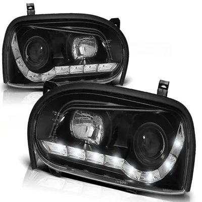 Immagine prodotto di Fari diurni a LED di design, compatibili con VW Golf 3 (91-97), neri