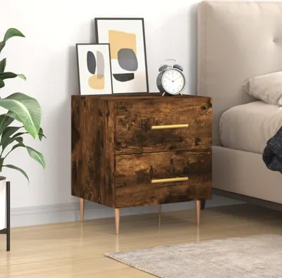 Obrázek produktu pro vidaXL Noční stolek Smoked Oak 40x35x47,5 cm výrobek ze dřeva