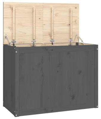Immagine prodotto di vidaXL Cassettone per lavanderia grigio 88,5x44x66 cm in legno di pino massiccio