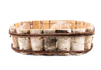 Image de Boîte en bois de bouleau ovale 40 cm