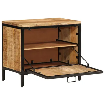 Immagine prodotto di vidaXL Scarpiera 60x35x53 cm Legno massiccio grezzo mango