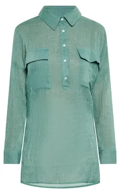 Produktbild von minya damen bluse - salbeigrün, XL
