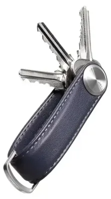 Image de Orbitkey Key Organizer Pro Leather - Porte-clés en cuir Sapphire