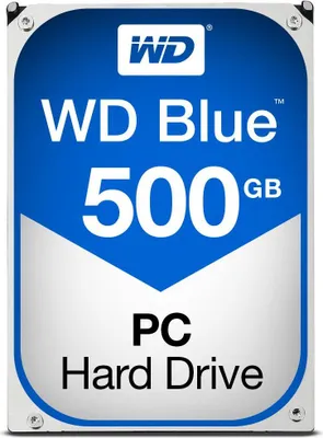 Produktbild von Western Digital Blue, 500 GB, 5400 RPM, 64 MB, 3.5", Serial ATA III