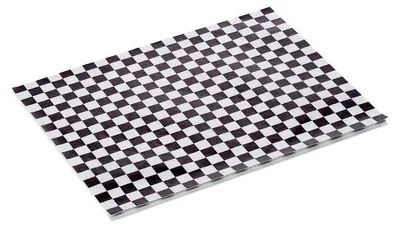 Produktbild von 4000x Burgerpapier Schwarz Weiss Set WRAP & GO, 25 x 20, 4 Sets á 1000 Stück, Fettpapier