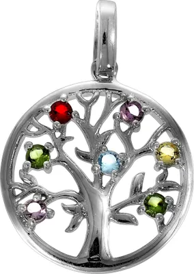 Produktbild von F Anhänger 925/- Sterling Silber 2,9cm weiß Glasstein 358240873-1