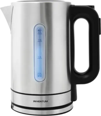Zdjęcie produktu dla Inventum Inventum HW817D - Czajnik - pojemność 1,7 litra - stal nierdzewna - funkcja utrzymywania ciepła - oświetlenie LED - 2200 W - stal nierdzewna/czarny