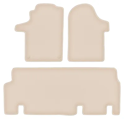 Produktbild von DURBAN Beige Velours-Fußmatten-Set für Mercedes Vito W447 Transporter (2014-)