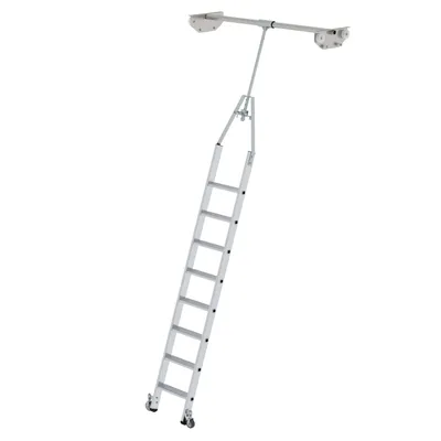 Produktbild von MUNK Aluminium-Regalleiter für Doppelregal drehbar 8 Stufen