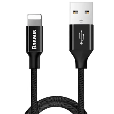 Immagine prodotto di Baseus Yiven Kabel geflochtenes Gewebe USB / Lightning 1.2M schwarz (CALYW-01)