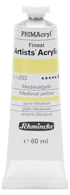 Produktbild von Schmincke PRIMAcryl Professional Acrylfarbe 60 ml - 203 Mittelaltergelb