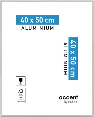 Produktbild von accent by nielsen Aluminium Bilderrahmen Accent, 40x50 cm, Pearl Mercury