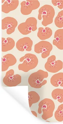 Produktbild von MuchoWow® Wandtattoo Wandsticker Wandaufkleber Blume - Muster - Abstrakt 40x80 cm Selbstklebend und Repositionierbar - Repositionierbar - Wasser abweisend