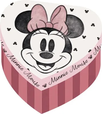Produktbild von Aufbewahrungsbox in Herzform 12x12x7 cm - Minnie Mouse