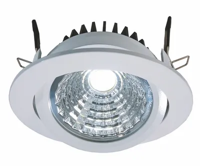 Immagine prodotto di Kapego COB downlight orientabile, 12W, bianco freddo 6000K, bianco, 350mA