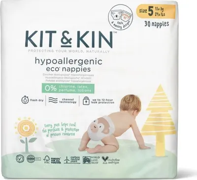 Zdjęcie produktu dla Pieluchy ekologiczne - rozmiar 5 (11 kg+) 30 szt