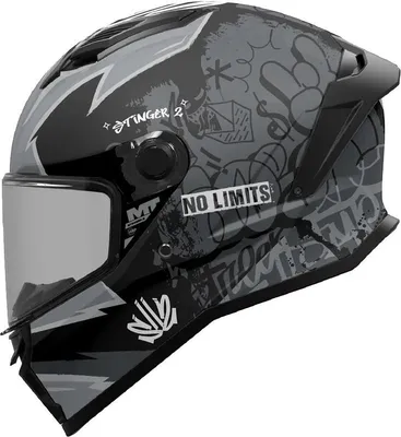 Zdjęcie produktu dla Kask Mt Helmets Stinger 2 Tagger, kask integralny, czarny, rozmiar XL