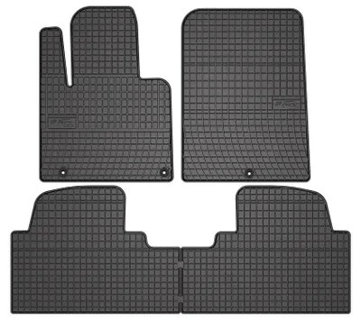 Produktbild von Gummi-Fußmatten für Kia Sorento III 2015-2020 (SUV) – 4-tlg, Schwarz, passgenau – Wielganizator SolidPRO