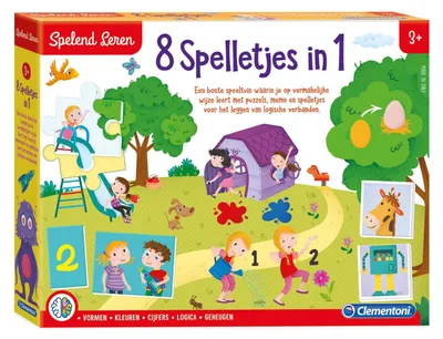 Image de Clementoni Jeu éducatif 8 jeux en 1
