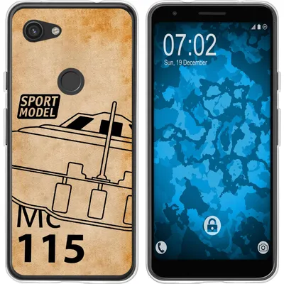 Produktbild von PhoneNatic Case kompatibel mit Google Pixel 3a Silikon-Hülle Space U.F.O. M1