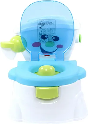 Produktbild von Tragbare Kindertoilette - Töpfchentrainer - Für 6 Monate–5 Jahre - Kunststoff - Unisex - Blau