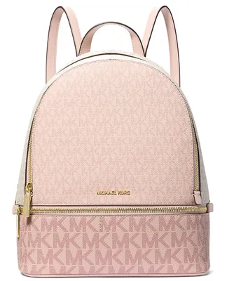 Image de Michael Kors Sac à dos Rhea Medium Signature Logo Powder Blush Multi