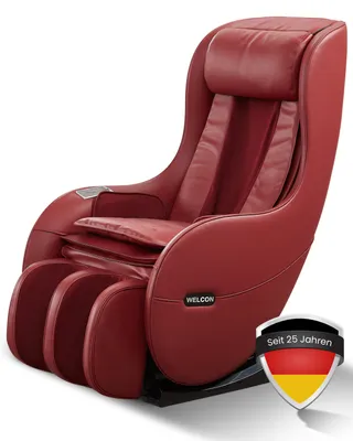Produktbild von WELCON Massagesessel EASYRELAXX rot / weinrot / bordeaux - 3D Massagestuhl mit Neigungsverstellung elektrisch