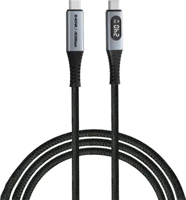 Obrázok produktu pre Verbatim 31849, 1,2 m, USB C, USB C, USB4 Gen 2x2, 40 Gbit/s, Čierna