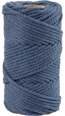 Produktbild von Creativ Company Makramee Schnur blau 4 mm 55 m Baumwolle Basteln