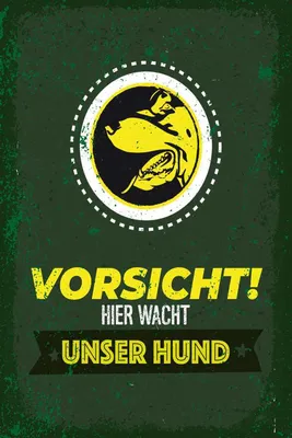 Produktbild von vianmo Holzschild 30x20 cm Vorsicht hier wacht unser Hund