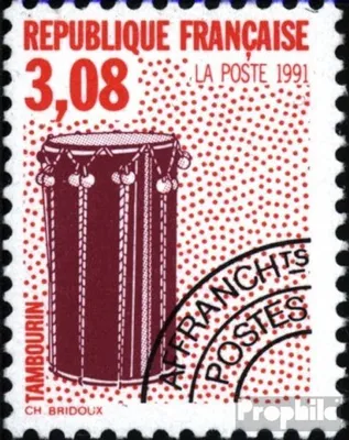 Produktbild von Briefmarken Frankreich 1992 Mi 2876C gezähnt 12:12 1/4 postfrisch Musikinstrumente
