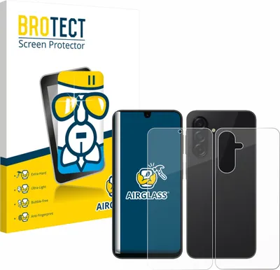 Produktbild von BROTECT Schutzglas für Samsung Galaxy A26 5G (Display+Rückseite) Schutzfolie Panzer Folie Glas Display Schutz klar