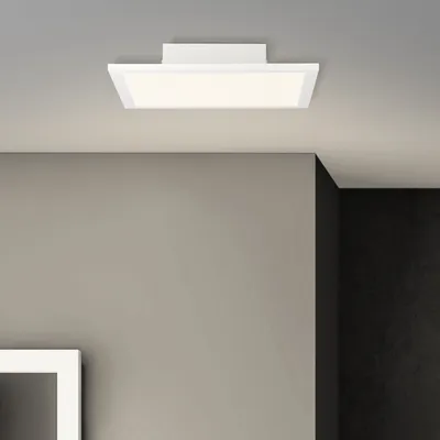 Produktbild von BRILLIANT LED Aufbaupaneel Buffi | modernes Deckenaufbau-Paneel | Metall/Kunststoff | weiß | 40x40cm | 24W 2400 Lumen 2700 Kelvin