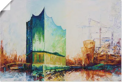 Produktbild von ARTland Poster Elbharmonie Hamburg Größe: 90x60 cm