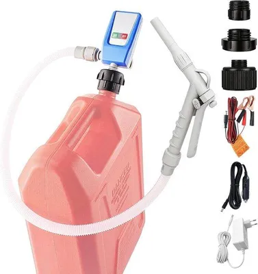 Produktbild von 3.2 GPM Elektrische Kraftstoffüberpumpe, 32 mm Pumpenkopf, Kraftstoffpumpe mit 3-Wege-Adapter, 1,3 m Schlauch, tragbare Flüssigkeitspumpe für Benzin