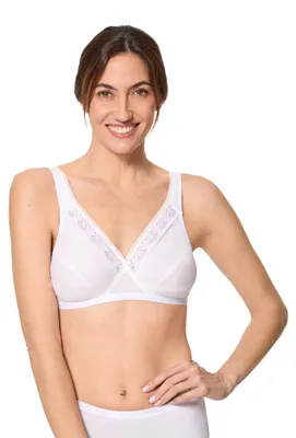 Productafbeelding van Playtex 2-pack naadloze damesbh's van katoen, wit, maat 95D