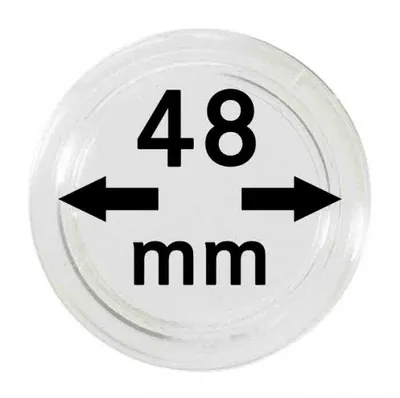 Produktbild von Lindner 2250048P Münzkapseln 48 mm-10er Pack
