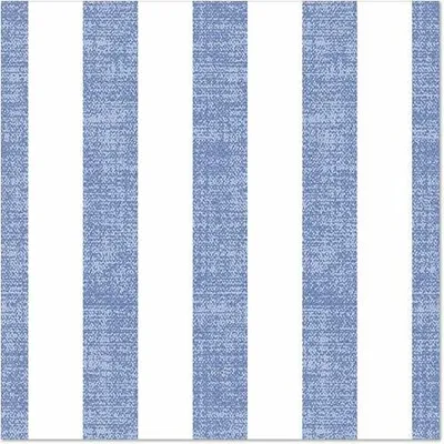 Produktbild von Servietten "ROYAL Collection" 1/4-Falz 40 cm x 40 cm blau "Lines"