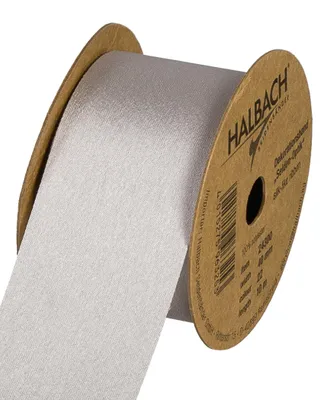 Polyester Cadeaulint 40 mm x 10 m, grau