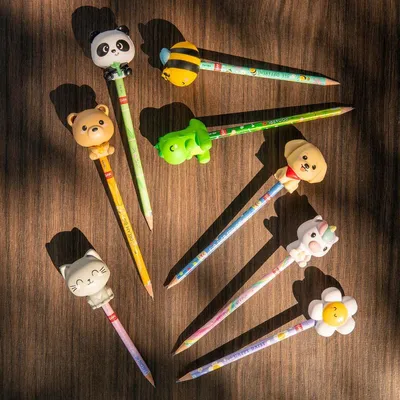 Produktbild von Legami Anti-Stress Bleistift Daisy „Oh Happy Daisy“ - Squeezies - ein Stück