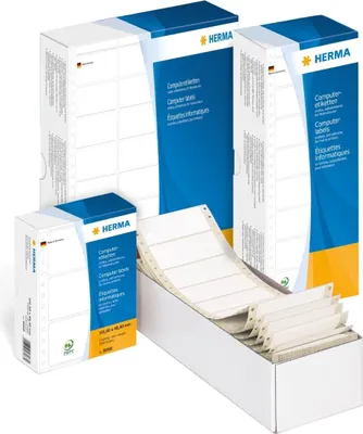 Produktbild von Computeretiketten weiß 88,9x35,7 mm Papier matt 2000 St.