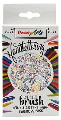 Produktbild von Pentel - Brushpen Sign SES15C Rainbow sortiertes Set mit 24 Teilen