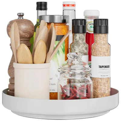 Produktbild von 360° drehbares Kräuterregal mit Metallorganizer