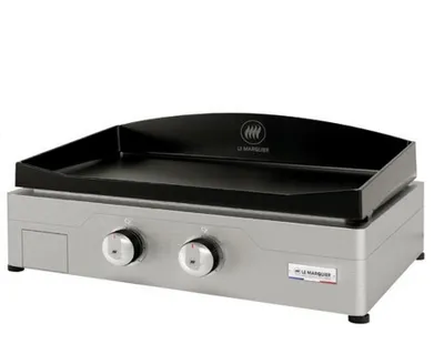 Immagine prodotto di Plancha elettrica in acciaio inox 2000w 60x40cm Le marquier PLSE260I