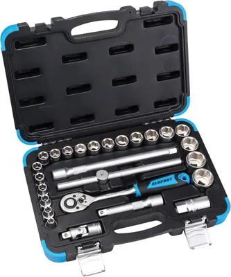 Produktbild von Elora Steckschlüssel-Satz 1/2", sechskant, 26-teilig, 8-32 mm, ELOFORT 16-26