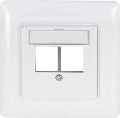 Immagine prodotto di LogiLink Professional NK4059 Scatola da incasso LogiLink per moduli Keystone, a 2 ingressi, segnale..