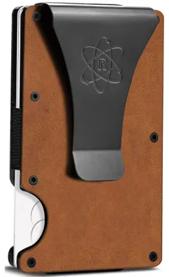 Image de Portefeuille fin avec protection RFID, clip pour billets et bandeau élastique