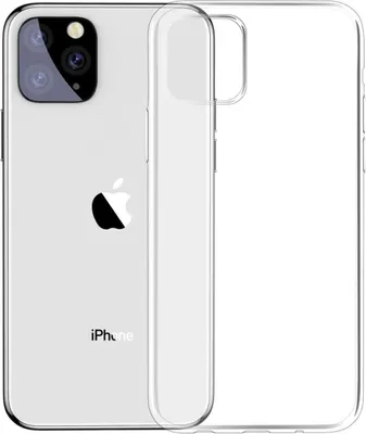 A clear, studio shot of a transparent phone case placed over an iPhone.