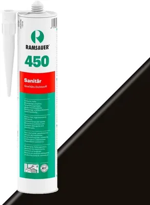 Produktbild von RAMSAUER 450 Sanitär Silikon 310 ml Kartusche Schwarz